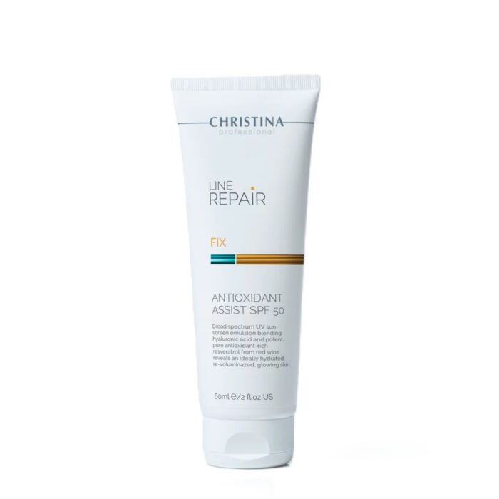 קרם לחות להפחתת נזקי הסביבה SPF 50 מסדרת פיקס - כריסטינה - אנטי אייג'ינג - לכל סוגי העור - VM Cosmetics