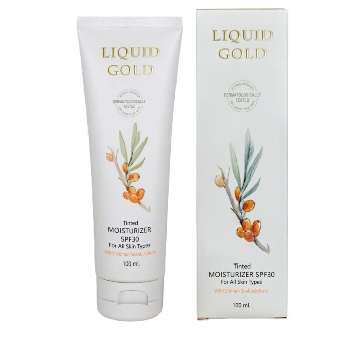 קרם יום לחותי מגוון SPF30 - מסדרת ליקוויד גולד - אנה לוטן - אנטי אייג'ינג - לכל סוגי העור - VM Cosmetics