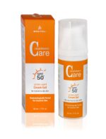 אולטרה לייט קרם ג'ל SPF50 -  מסדרת לייטנינג קר C - אנה לוטן - חשיפה לשמש - לכל סוגי העור - VM Cosmetics
