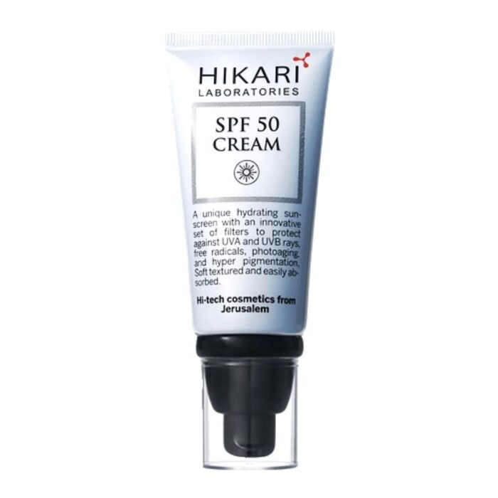 Sunblock SPF 50 - קרם לחות עם פעולת הגנה רחבה מפני קרני השמש HIKARI | היקארי