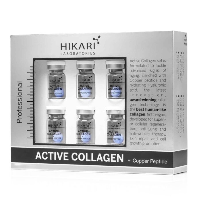 Active Collagen + Cooper Peptide Set - ערכת קולגן חדשנית לשיקום אינטנסיבי עם פפטיד נחושת HIKARI | היקארי