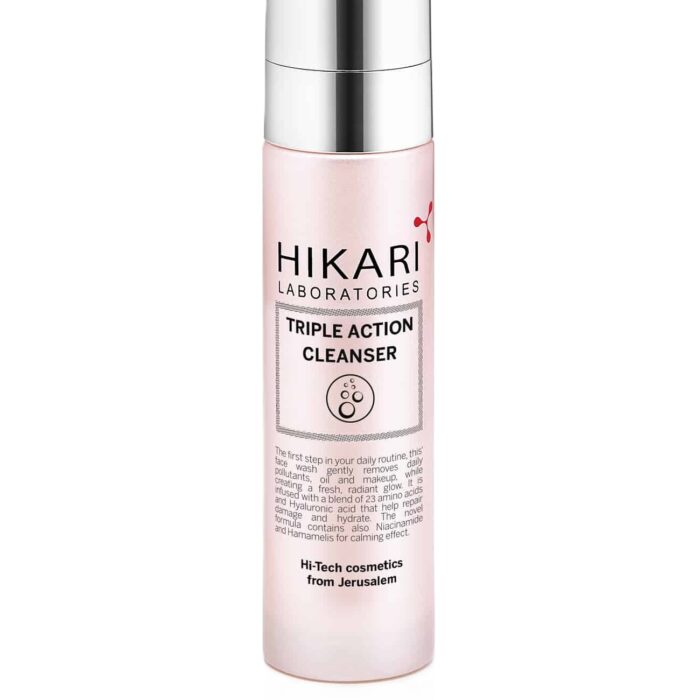 Triple-Action Cleanser - ניקוי אקספרס לעור יבש ורגיש HIKARI | היקארי
