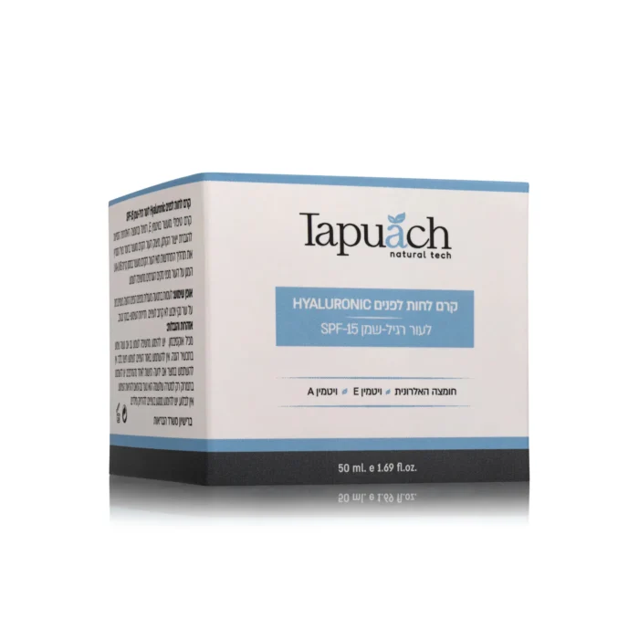 קרם לחות (היאלורוני) לעור רגיל – שמן SPF15 - תפוח Tapuach