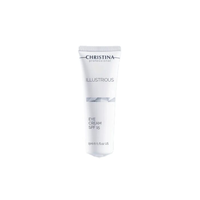 קרם יום מבהיר לעיניים עם הגנה Spf 15 מסדרת אילסטריוס - כריסטינה - אנטי אייג'ינג - לכל סוגי העור - VM Cosmetics