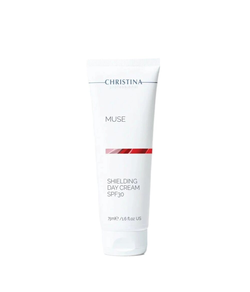 christina-vm30-white קרם יום עם נוגדי חמצון SPF 30 מסדרת MUSE - כריסטינה - אנטי אייג'ינג - לעור רגיל ויבש - VM Cosmetics