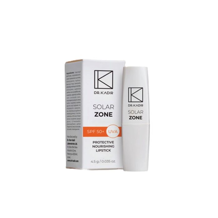 שפתון הגנה SPF50+ מסדרת סולאר-זון ד״ר קדיר לעור רגיש הגנה מהשמש VM Cosmetics