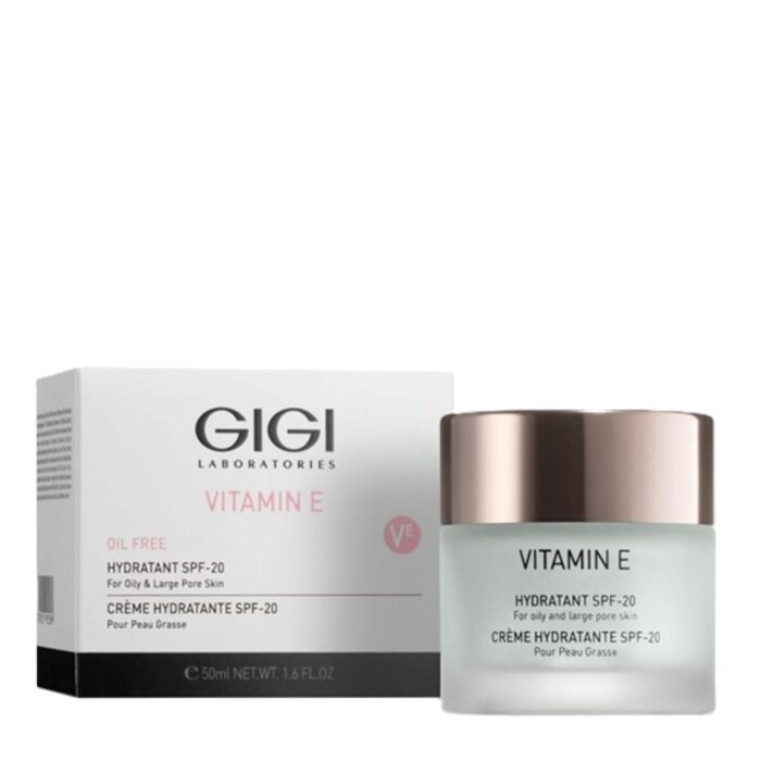 קרם לחות לעור שמן 20 SPF מסדרת VITAMIN E - ג'יג'י - אנטי אייג'ינג - לכל סוגי העור - VM Cosmetics